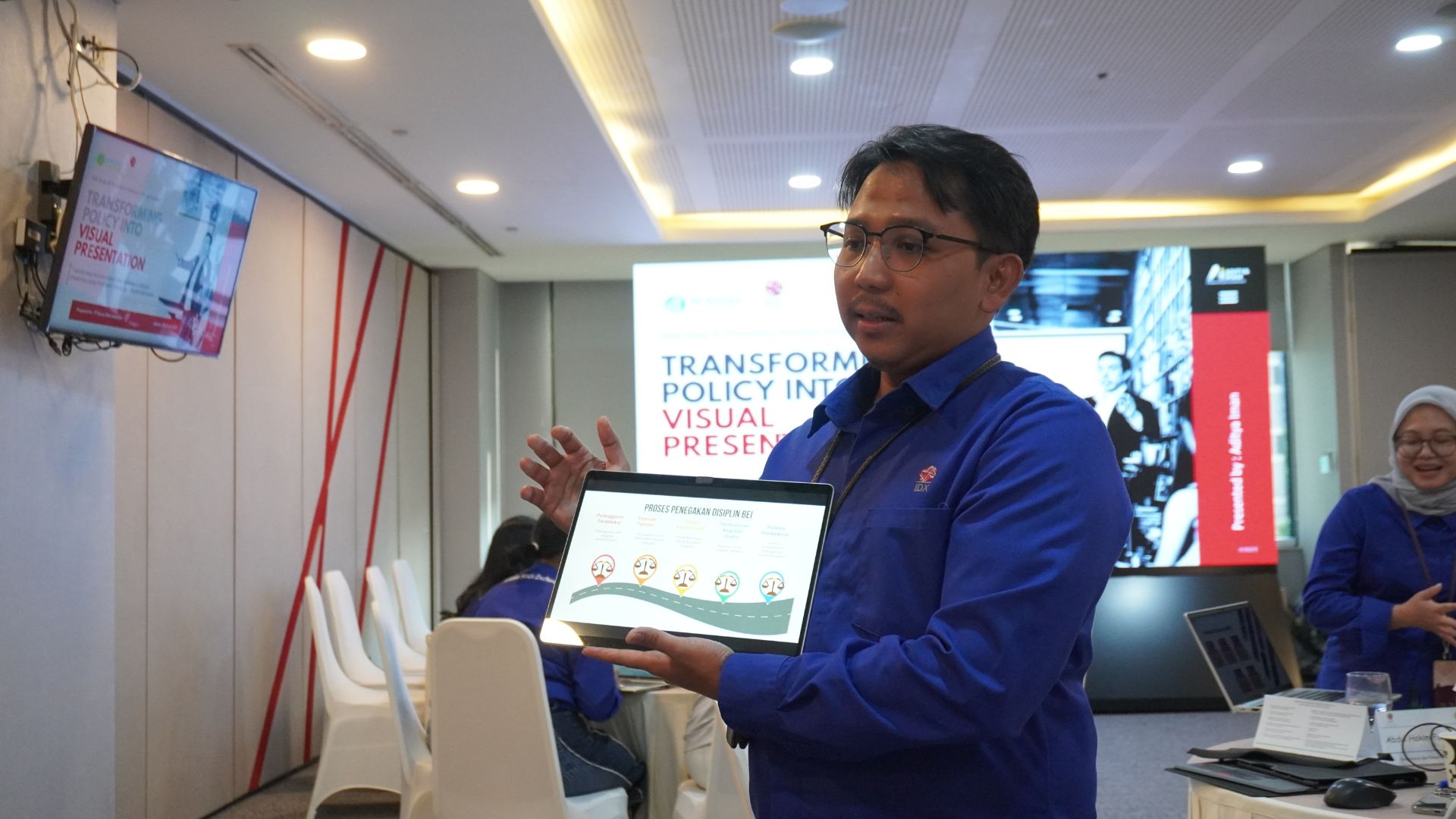 Presentasi kelompok — dokumentasi pelatihan Aditya Iman